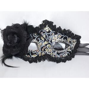 Black Masquerade Mask -Costume party- Masquerade Ball Prom Bridal Mask Halloween